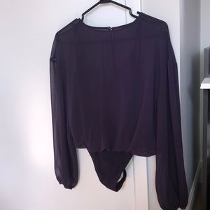 Purple Aritzia Bodysuit
